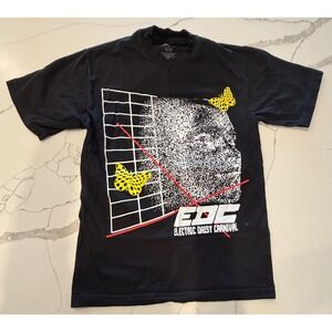 Insomniac EDC Electric Daisy Carnival Graphic T-Shirt Black Mens Small USA Made